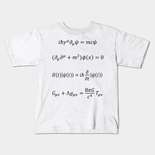 Theoretical Physics Equations Kids T-Shirt